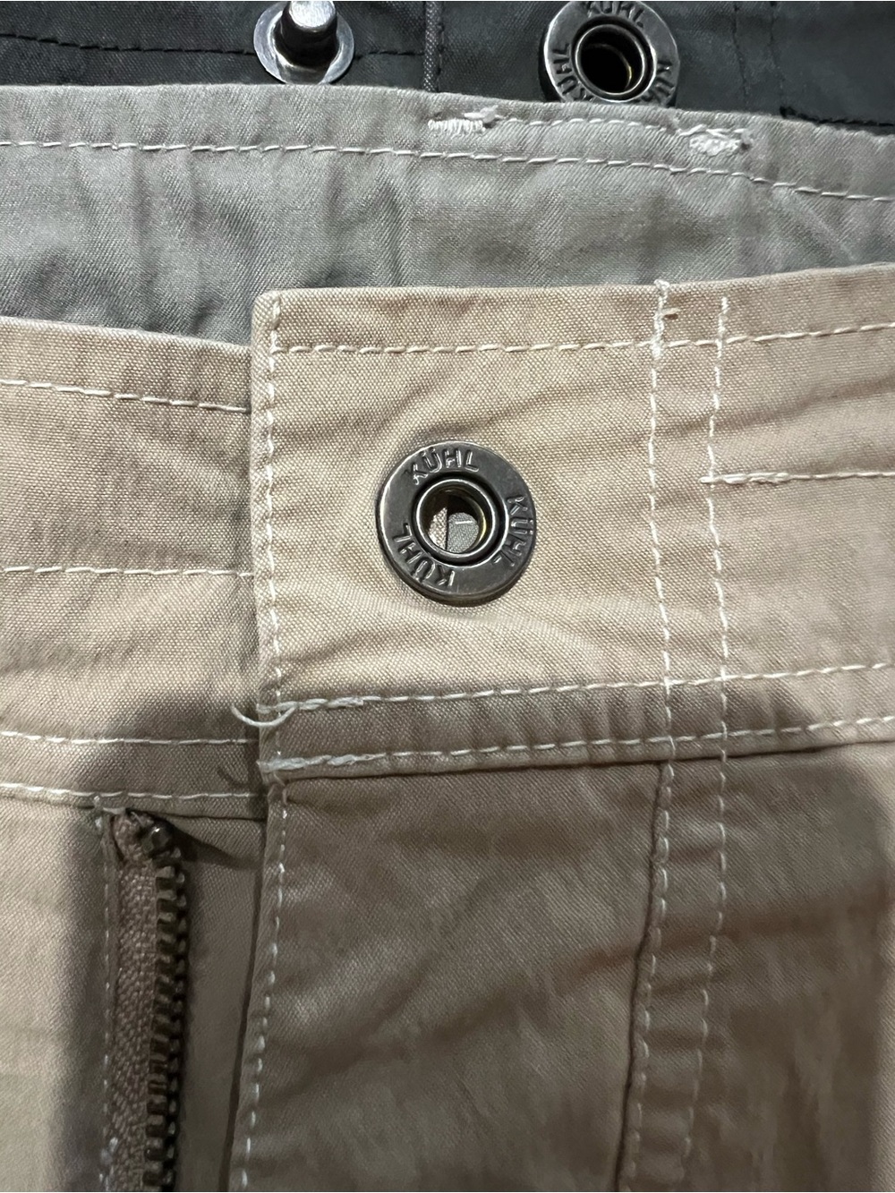 Kuhl  Beige and grey shorts. 2 pairs. Men’s 36. Casual hiking trekking